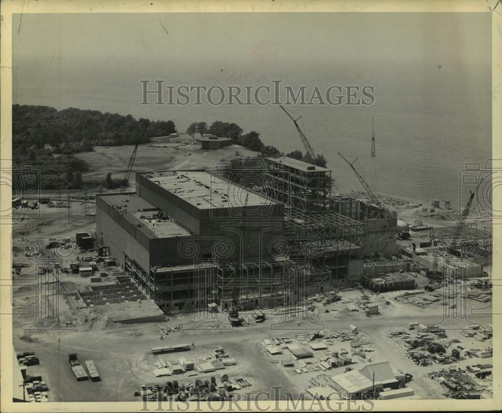 1967 Press Photo Construction of atomic power plant near Oswego, New York-Historic Images