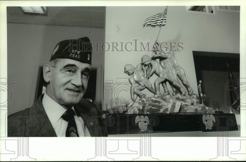 1993 Iwo Jima veteran Ray Nowak in Albany, New York - Historic Images
