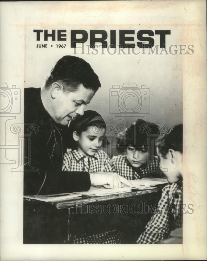 1967 Press Photo Monsignor J. G. Nolan appears on cover of "The Priest" magazine- Historic Images