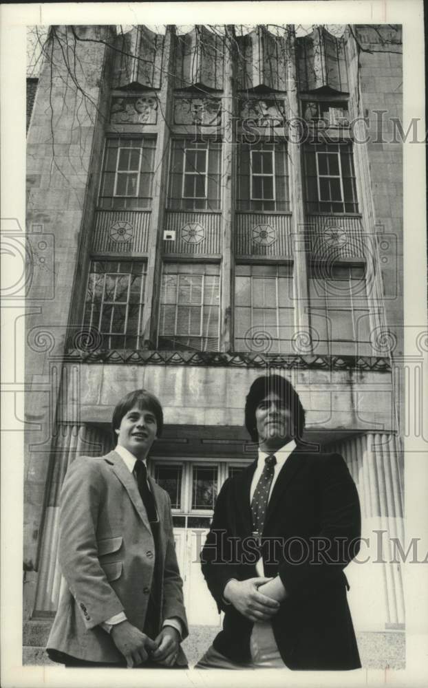 1982 Press Photo Watervliet, NY high school students selected for West Point - Historic Images