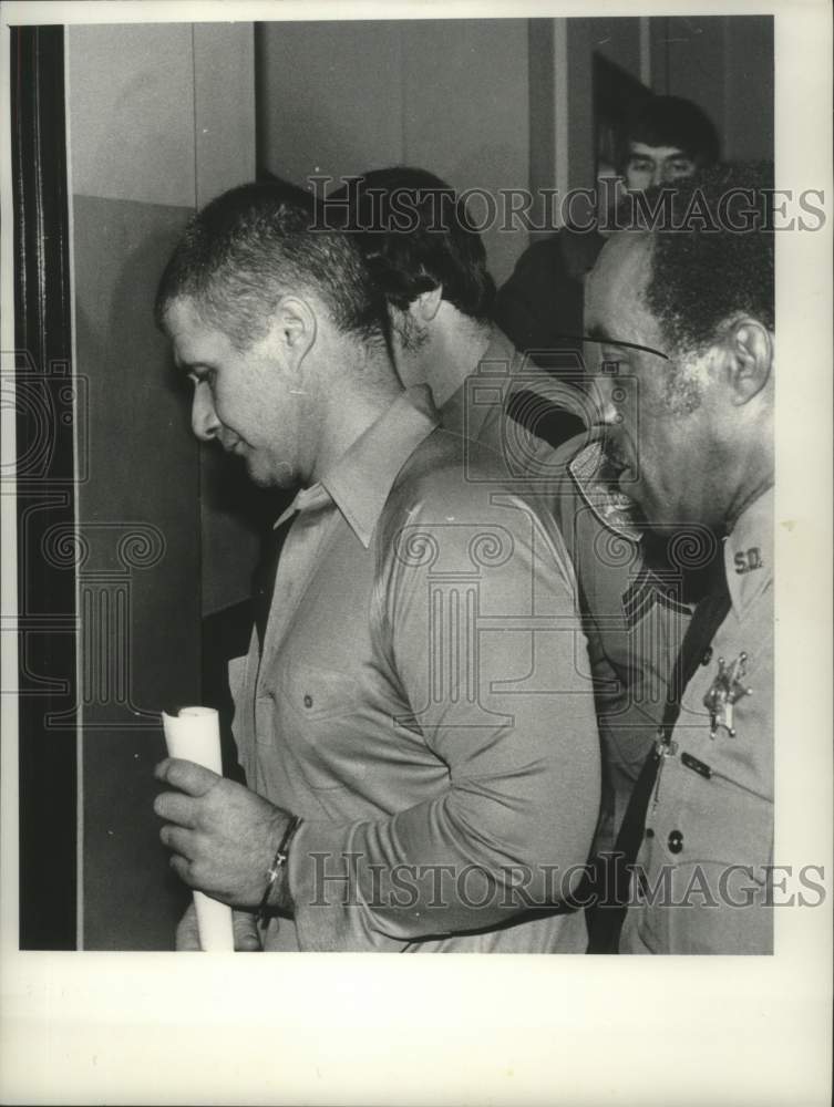 1981 William Sasso led through Albany, New York County Court - Historic Images