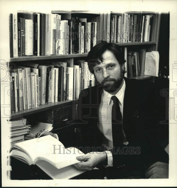 1985 Press Photo Larry Schell, State University of New York (SUNY), Al ...