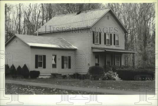 1993 Press Photo Exterior view of house at 77 Green St, Schuylerville, New York. - Historic Images