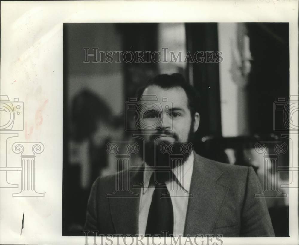 1978 Press Photo Mark Eliot Schwabe, Art Center Director, Troy, New York - Historic Images