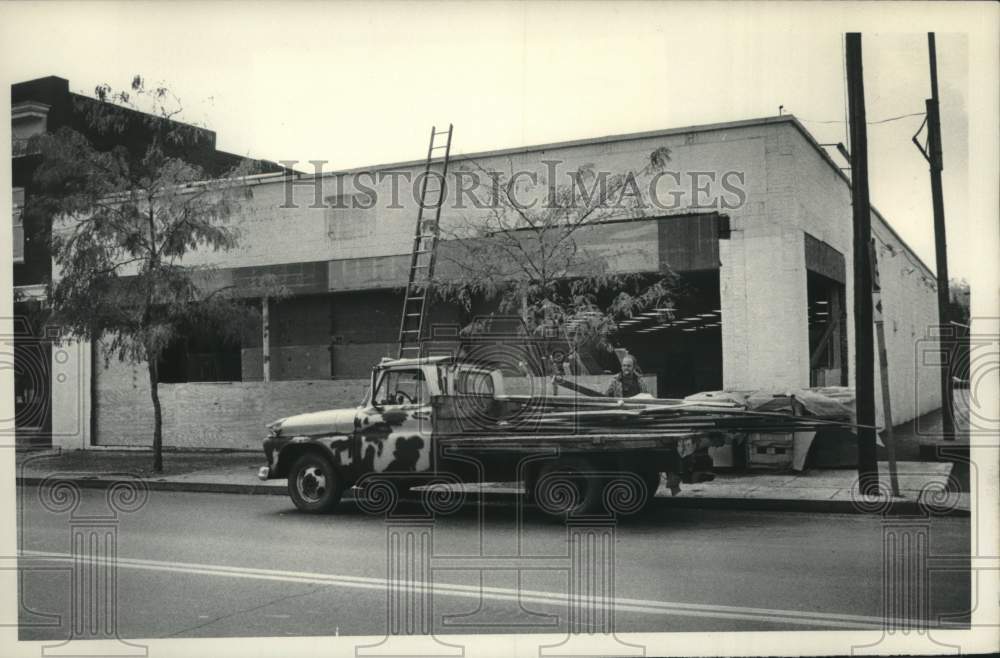 1982 Press Photo Former site of Thriftway Market, Mohawk Avenue, Scotia, NY - Historic Images