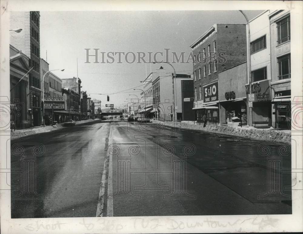 1982 Press Photo View along State Street, Downtown Schenectady, New York - Historic Images