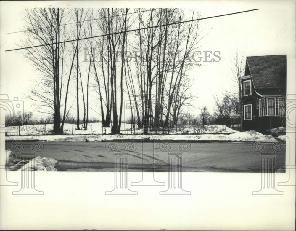 1975 Press Photo Schenectady, New York low-income housing site on First Avenue - Historic Images