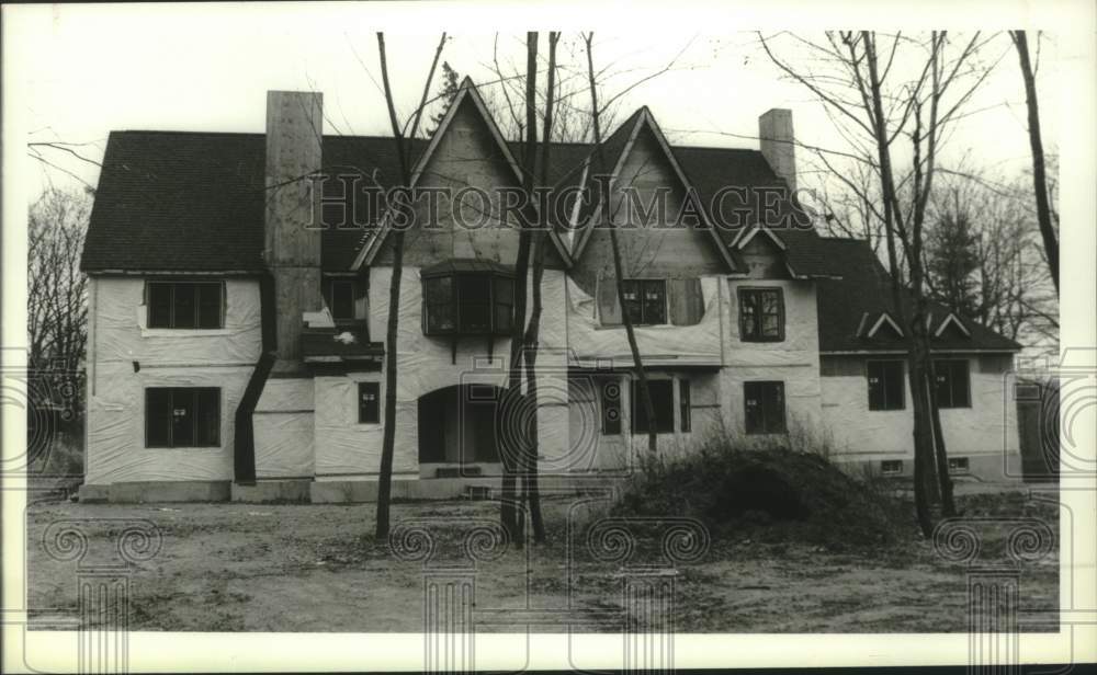 1989 Press Photo Unfinished home construction in Schenectady, New York - Historic Images