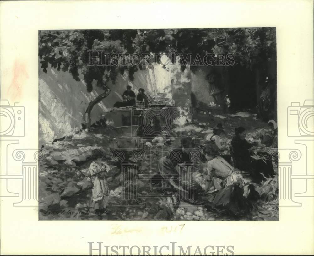 1981 Press Photo &quot;Women at Work&quot; painting by John Singer Sargent - tua16711 - Historic Images