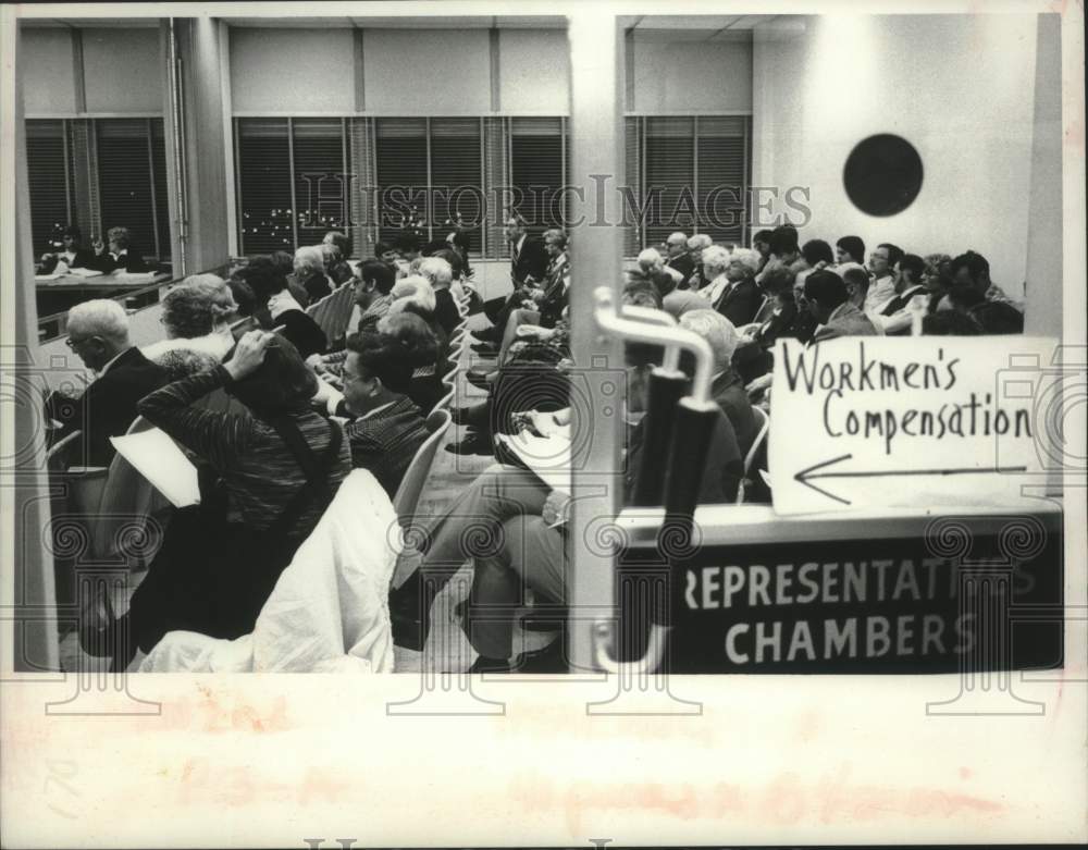 1978 Press Photo Residents attend Schenectady County Board of Rep Budget hearing - Historic Images