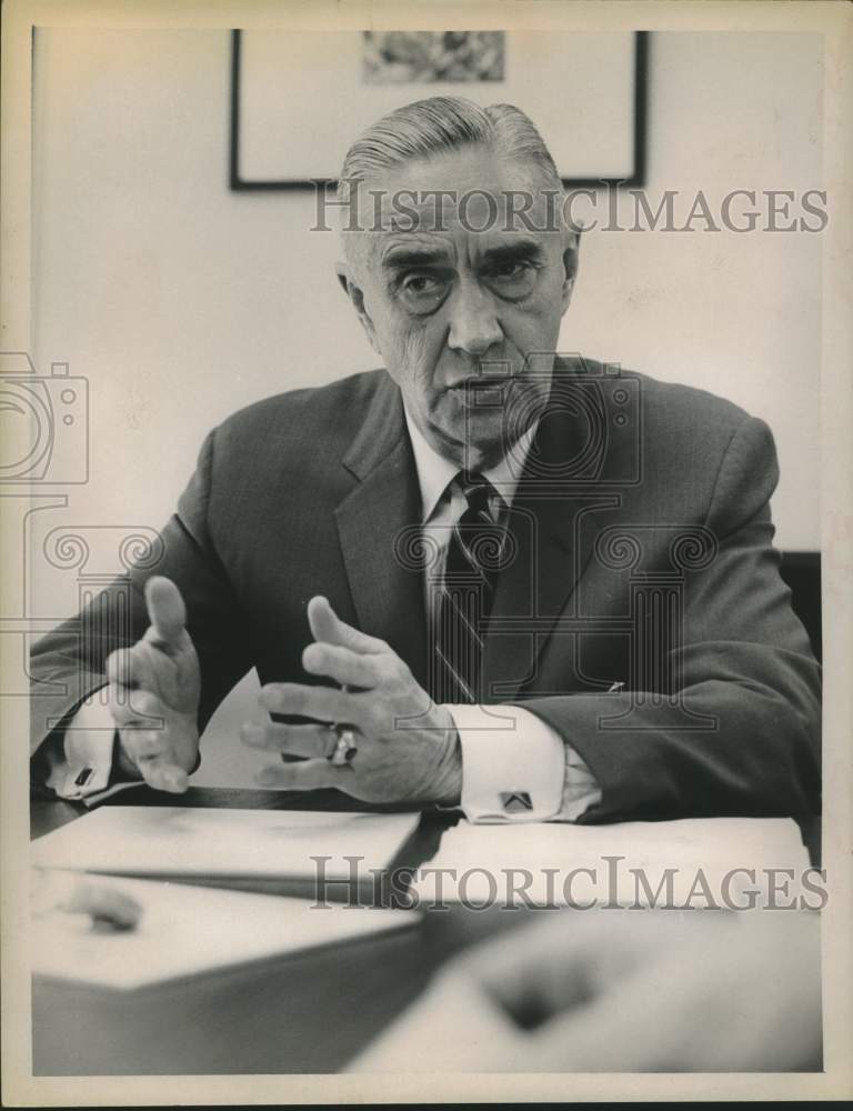 1963 Press Photo New York State Commissioner General Cortlandt V. R. Schuyler-Historic Images