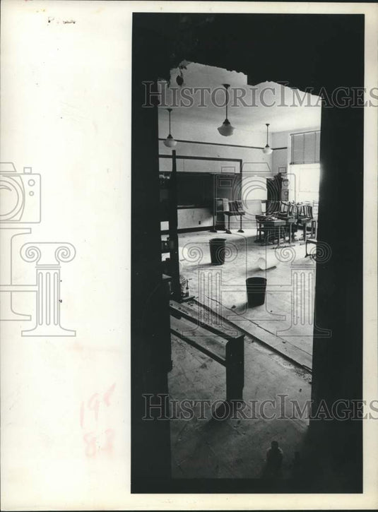 1974 Construction is underway at Watervliet High School, New York - Historic Images