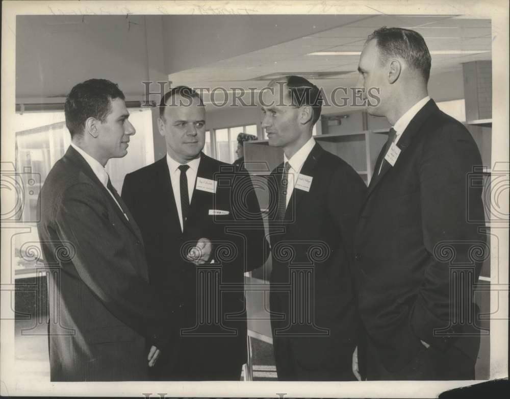 1964 Albany, NY Board of Education members dedicate new school - Historic Images