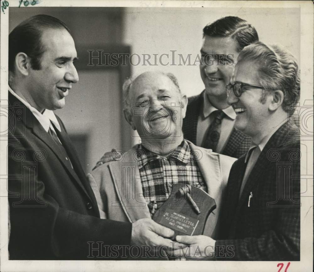 1969 Four members of Albany, New York Licensed Plumbers Association - Historic Images