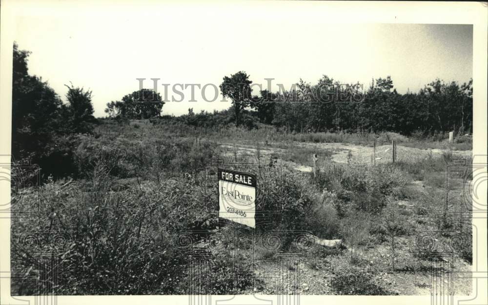 Press Photo Real estate for sale sign in New York - tua22276 - Historic Images