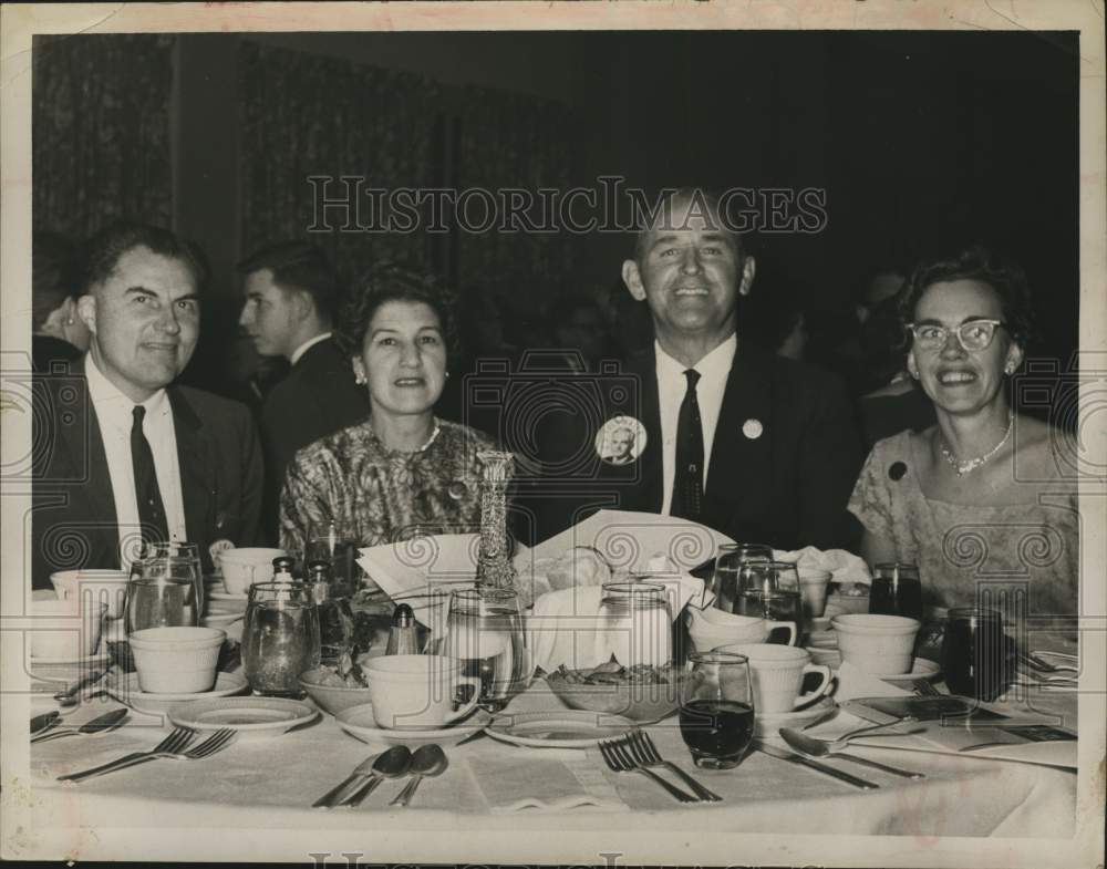 1963 Couples seated at table for Goldwater Dinner in New York - Historic Images