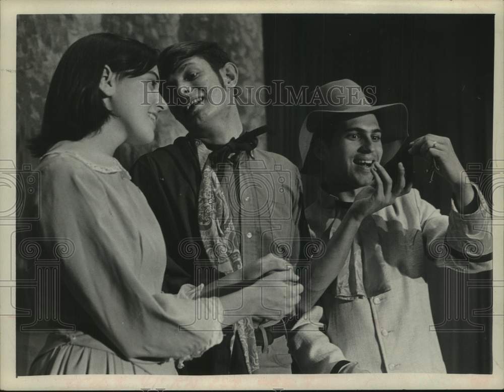 1970 Shaker Summer Theater performers during rehearsal - Historic Images