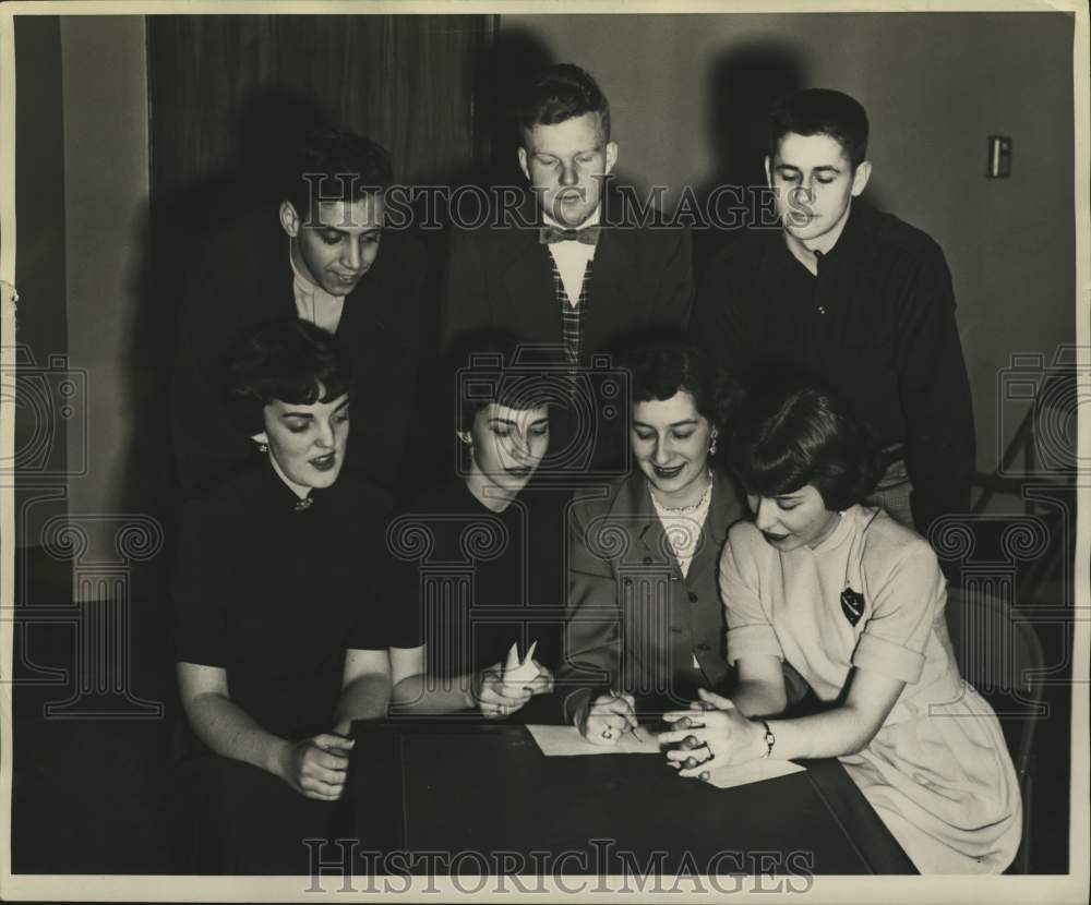 1952 St. Joseph&#39;s Academy alumni reunion committee, Albany, New York - Historic Images