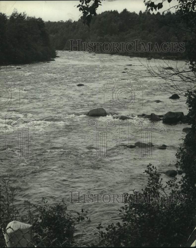 1941 Sacandaga River near Lake Luzerne, New York - Historic Images