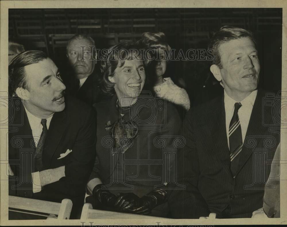 1967 Mayor and Mrs John V Lindsay, New York City, in Albany, NY - Historic Images