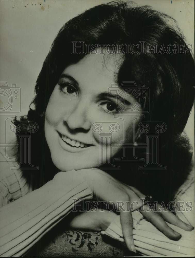 1974 Singer Joan Patenaude smiles for her portrait - Historic Images