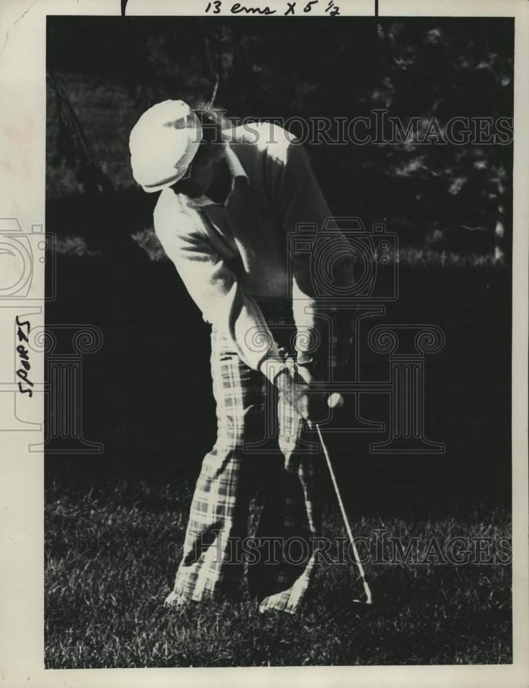 Press Photo Golfer Charlie Murphy Jr during round in New York - Historic Images