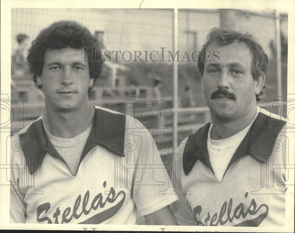 Press Photo Dan &amp; John Conway at New York baseball field - tua29668 - Historic Images