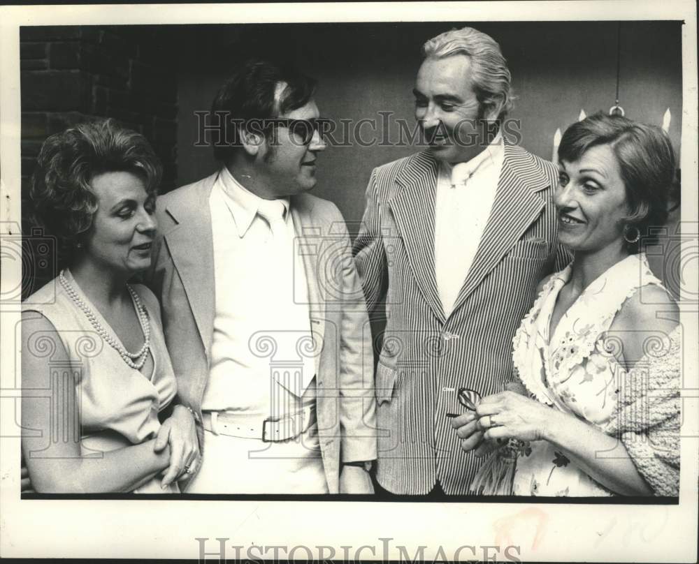 1974 Mr & Mrs Edmund Luzine and Mr & Mrs Frank Sheridan at Albany CC - Historic Images