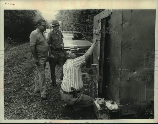 Police investigate theft at explosives locker in Malta, New York - Historic Images