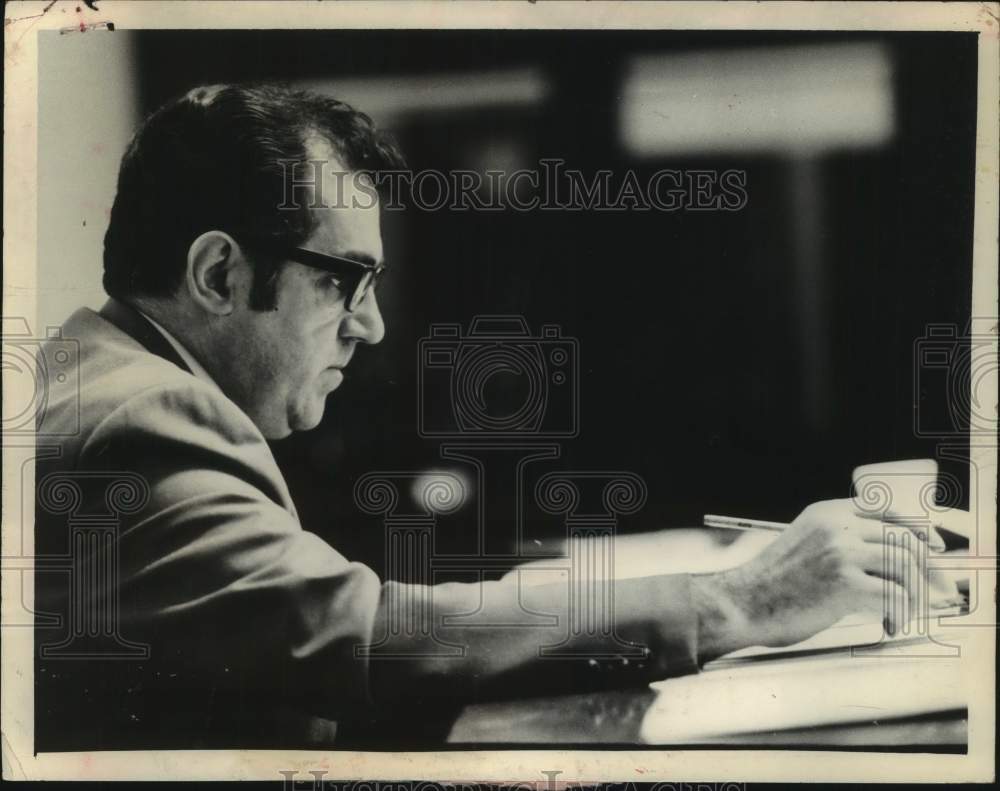 1974 Joseph Manupella, Rensselaer County legislator, New York - Historic Images