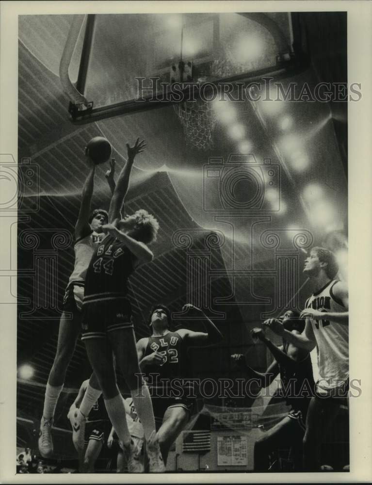 Press Photo Union College vs. St. Lawrence University basketball game, New York- Historic Images