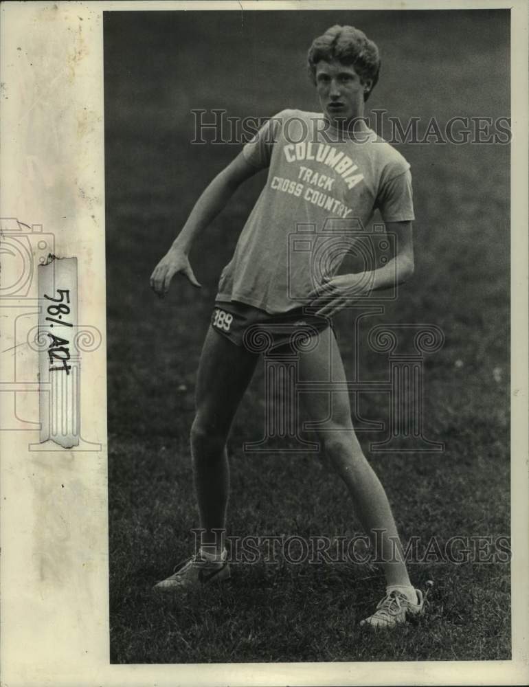 Press Photo Columbia High School cross country runner Zac Shea, New York - Historic Images