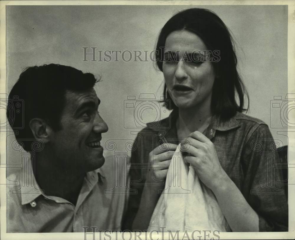 Press Photo Stage actors Rex Robbins &amp; Dixie Marquis, Williamstown, Masachusetts - Historic Images