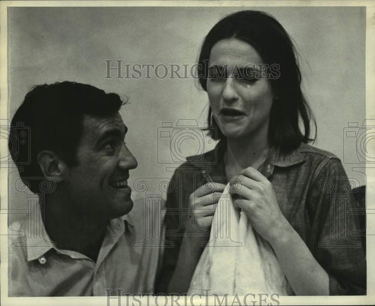 Press Photo Stage actors Rex Robbins & Dixie Marquis, Williamstown, Masachusetts - Historic Images