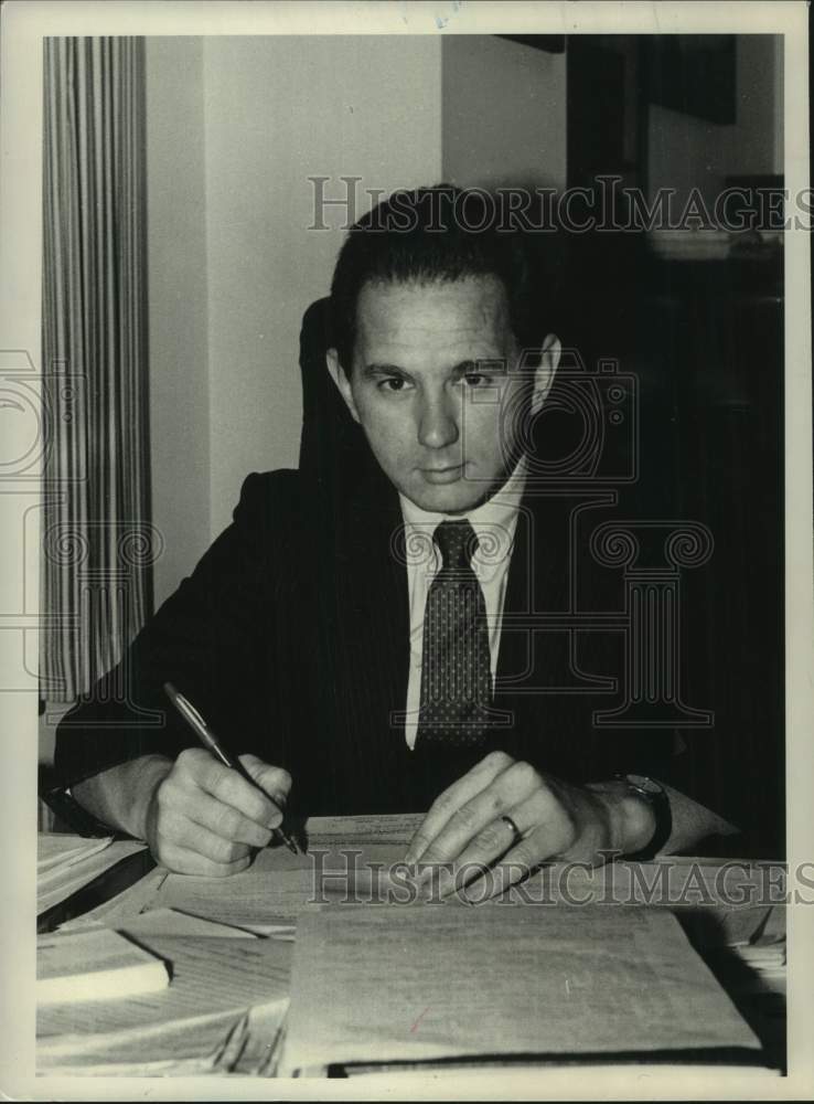 Press Photo Albany, New York Police Court Justice Pat J. McGrath - Historic Images