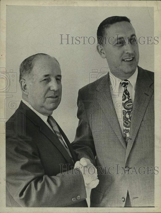 1970 Senior Citizens Center officers confer in Albany, New York - Historic Images