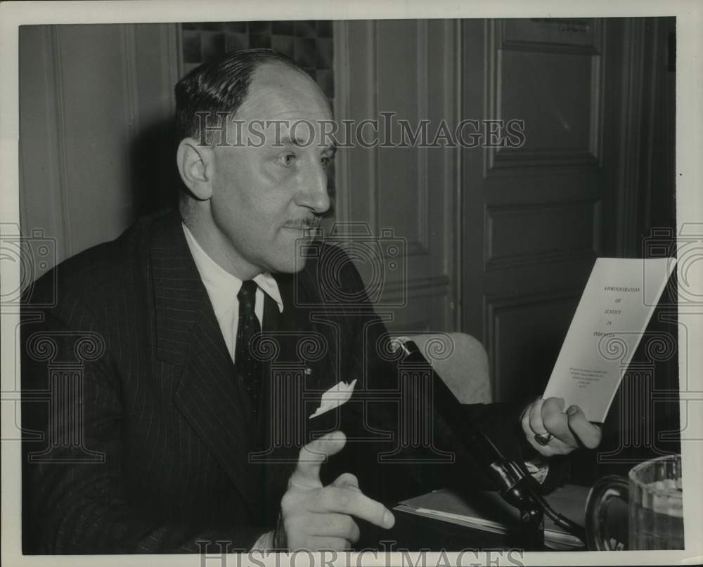 1955 Press Photo Netherland Foreign Minister Joseph M. A. H. Luns in New York - Historic Images