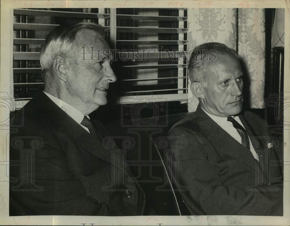 1964 Educators A. McDonnell and Dr. James E. Allen Jr. in New York - Historic Images
