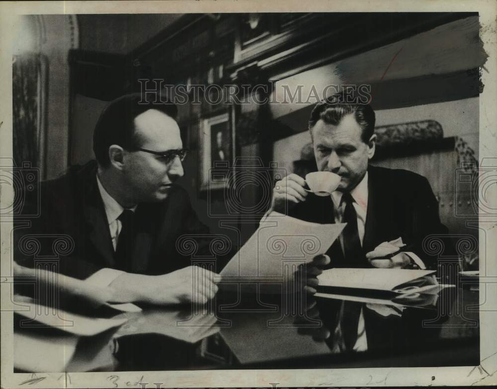 1962 Robert McCrate with New York Governor Nelson Rockefeller - Historic Images