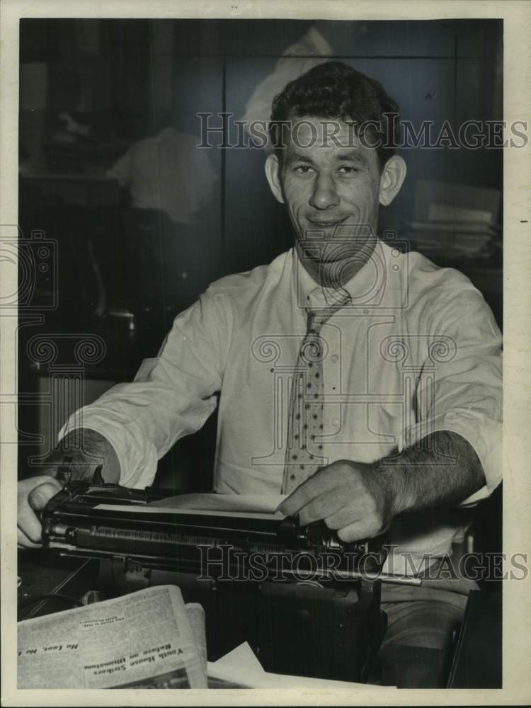 1958 William Ingram, Knickerbocker News Reporter, Albany, New York - Historic Images