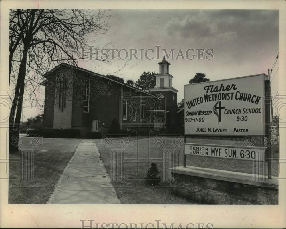 1973 Fisher Methodist Church, Rotterdam, New York - Historic Images