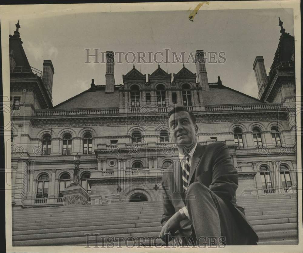 1966 Press Photo Franklin D. Roosevelt Jr. in New York - Historic Images