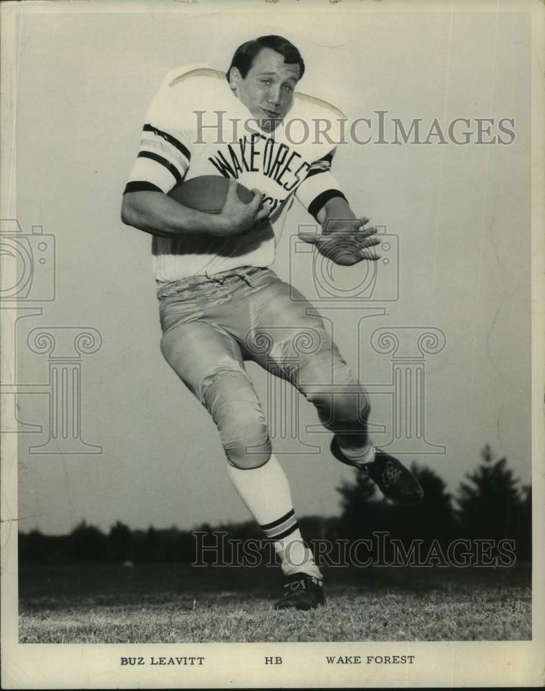 1969 Press Photo Wake Forest football player Buz Leavitt, North Carolina - Historic Images