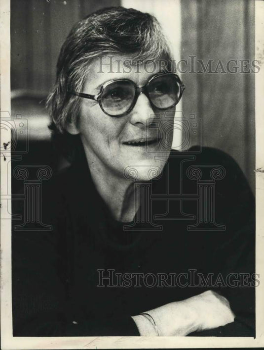 1979 Press Photo Jail superintendent Lady Rucinski in her New York office - Historic Images