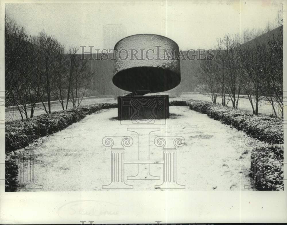 1978 Press Photo Sculpture on campus of State University of New York, Albany - Historic Images