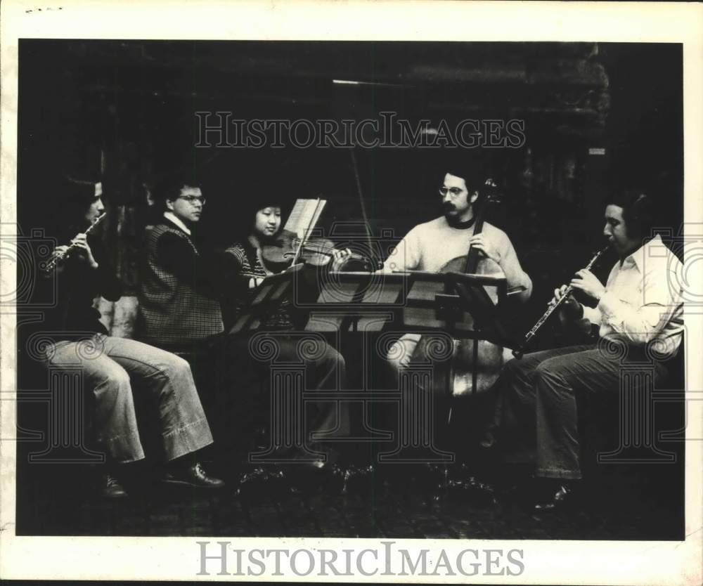 1973 Press Photo New York musical artists Aulos Ensemble - Historic Images