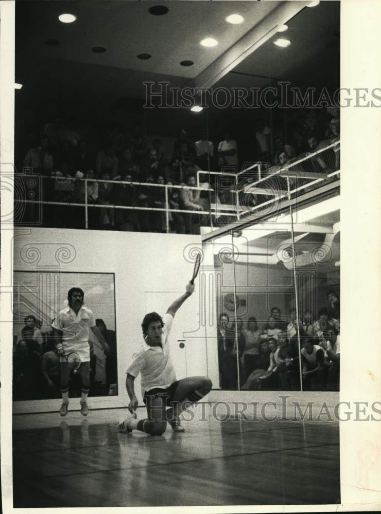 1979 Press Photo Spectators watch racquetball match in Illinois - tua56649 - Historic Images