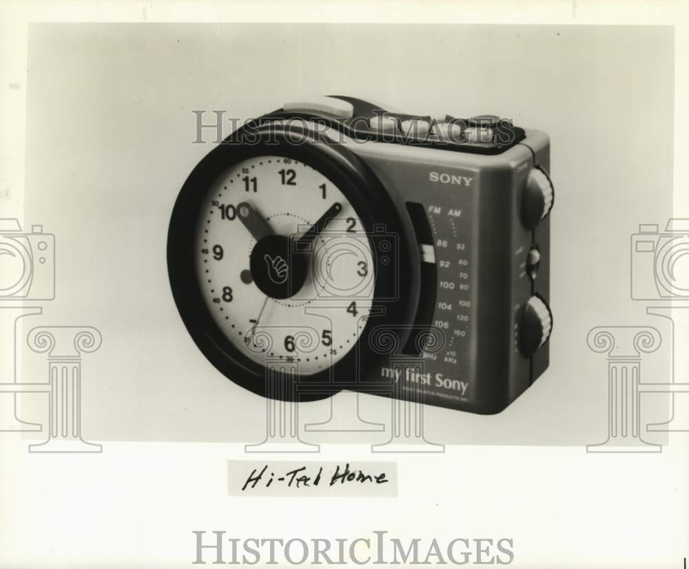 1991 Press Photo My First Sony clock radio from Sony electronics in New York - Historic Images