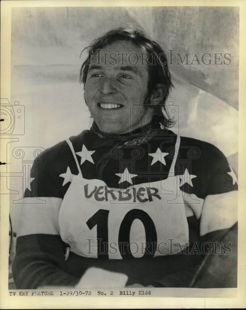 1972 Press Photo Billy Kidd, US Olympic Alpine ski racer - tua57921- Historic Images