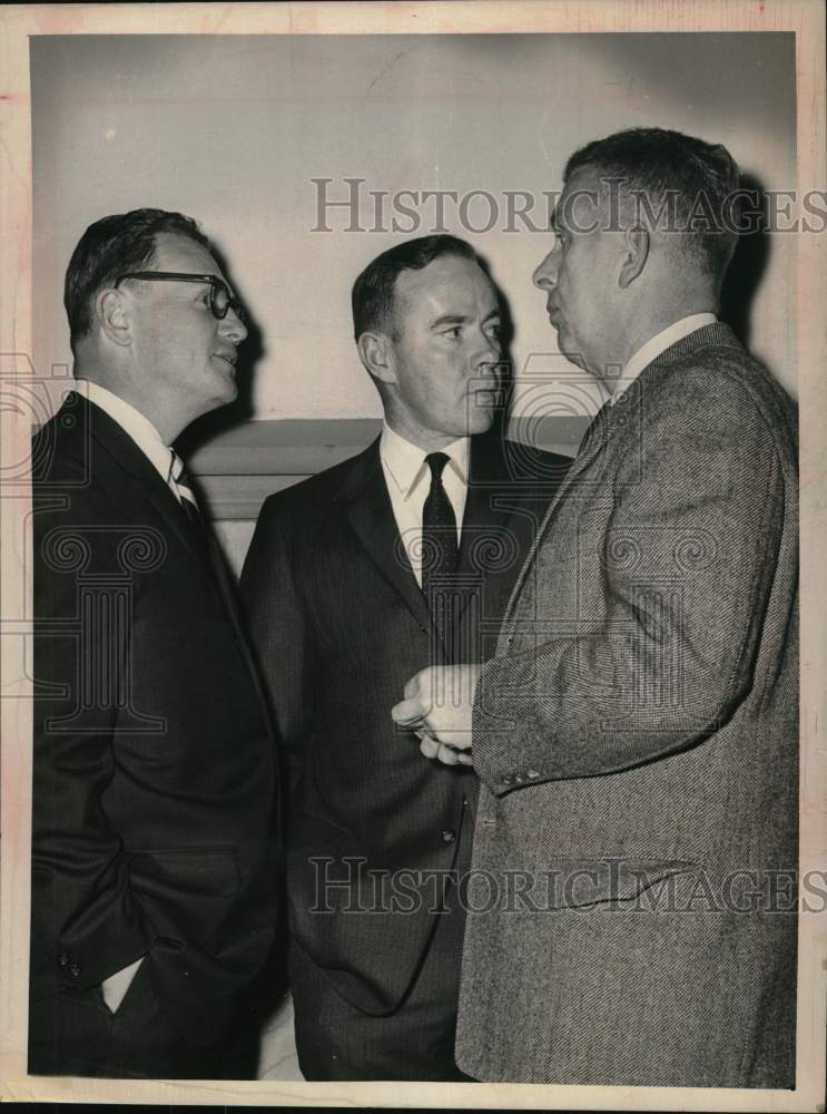 1963 New York businessman confers with attorneys before testifying-Historic Images